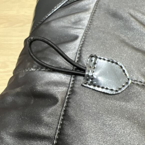 Khombu Flurry Gray Thermolite Faux Fur Mid Calf Snow Boot Wedge Womens Size 10M - Picture 9 of 13